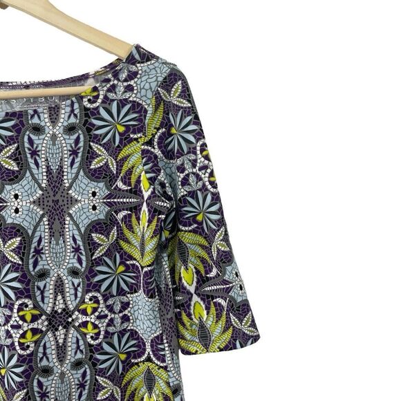 Soybu Small Dress Roll Tab Sleeves Pullover Stretch Travel Knee Length Womens - Picture 7 of 16